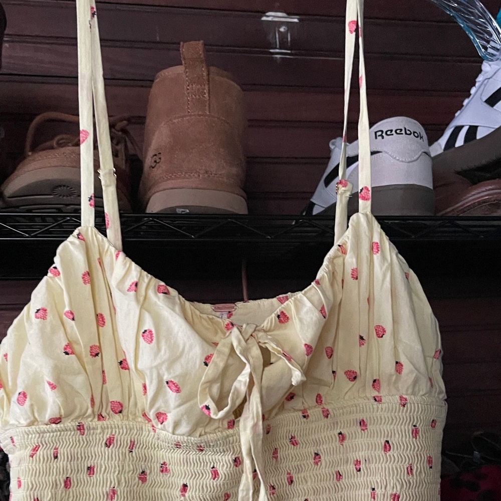 2/$50 Free People Yellow Floral Midi Dress - Picture 5 of 7
